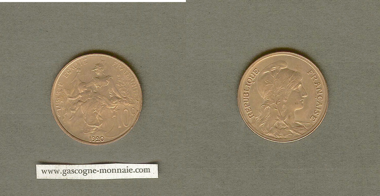 10 centimes Dupuis 1920 AU